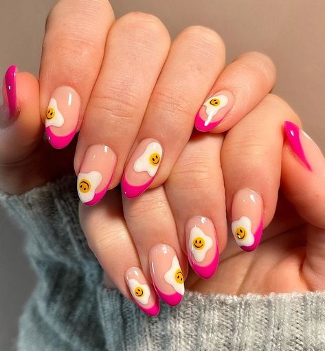 Hippie Nails, Floral Nail Designs, Cute Spring Nails, French Nail Art, Seasonal Nails, Spring Nail Art, Easter Nails, Trendy Nail Design, Festival Nails