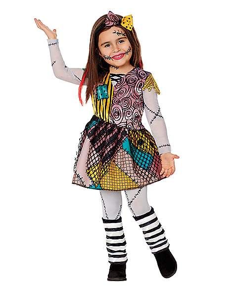 Sally Costume Toddler, Sally Costume For Kids, Creepy Doll Costume, Sally Halloween Costume, Nightmare Before Christmas Girl, Halloween Spirit Store, Nightmare Before Christmas Costume, Sally Dress, Sally Costume