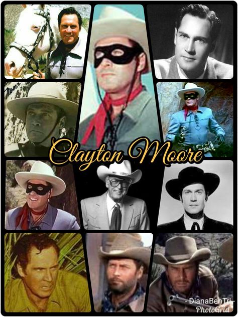 Old Western Actors, Cowboy Movies, Clayton Moore, Western Hero, Hollywood Cinema, The Lone Ranger, Batman Artwork, Tv Westerns, Movie Clips