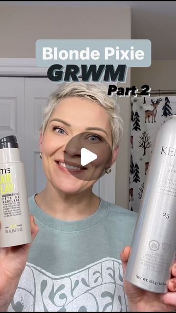 Ashley| Easy Beauty Tips and Tricks🌿 on Instagram: "GRWM blonde pixie part 2/2! 

This is part ✌️of my everyday hair do! If you have short hair, what are your favorite styling products? This is what I’m using now and enjoying, but I’m always open to suggestions! (PS- I’m not sponsored by any of these brands… but would be opposed to it 😉 #olaplex #unitehair #revlon #kmshair) 🙃. 

Anyhoo, 👍🏼, follow and share for more easy short hair tutorials!

#blondepixie #womenwithshorthair #favehairproducts #grwmhairedition #yxemom #workingmom" Short Hair Tutorials, Easy Short Hair, Everyday Hair, Beauty Tips And Tricks, Hair Do, Short Hair Tutorial, Short Hair Styles Easy, Blonde Pixie, Styling Products