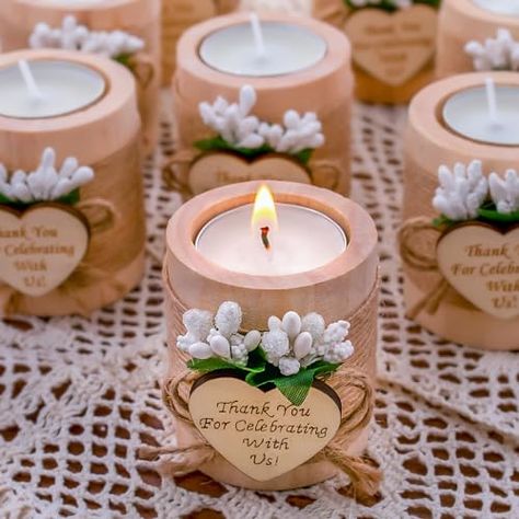 Bridal Shower Favors For Guests, Guest Favors, Gifts For Guests, Candle Holders Wedding, Return Gifts, Return Gift, Tealight Candle, Housewarming Gifts, Party Guests