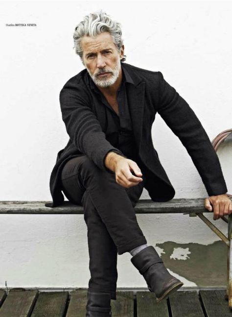 Aiden Brady, Clothes For Men Over 50, Grey Hair Model, Timeless Capsule Wardrobe, Older Mens Fashion, Men Over 50, Mens Fashion Blog, Mens Formal Wear, Mens Formal