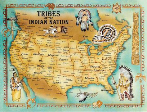 Photo of Abigail Bradford Holmes contributed by Michelle McColl Painting Native American, Native American Tribes Map, Indian Tribes, Native American Tribes, Map Canvas, Native American History, Antique Map, Poster Vintage, Map Painting