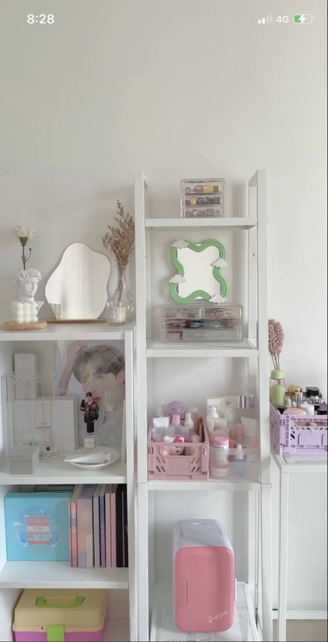 Pastel Aesthetic Room, Danish Pastel Aesthetic, Room Organization Bedroom, College Room Decor, Pastel Room Decor, Store Room, Dorm Room Inspiration, Indie Room Decor, Pastel Room