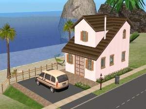 Mod The Sims - cheap house - small beach lot - no CC Sims 4 Beach House Base Game, Sims 4 Sulani Tiny House, Sims 4 House Base Game No Cc, Sims 4 Beach House No Cc, Sims 4 Island Living House No Cc, Sims 2 House, The Sims 2, Cheap Houses, Sims Building