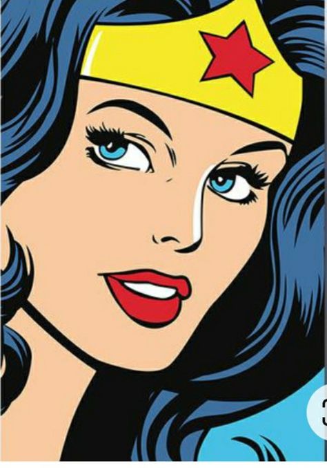 Wonder Woman Portrait, Superhero Pop Art, Wonder Woman Drawing, Pop Art Comic Girl, Easy Disney Drawings, Wonder Woman Movie, Wonder Woman Art, Wonder Woman Logo, Pop Art Comic