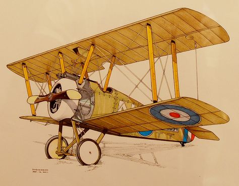 . Airplane Sketch, Plane Drawing, Airplane Illustration, Sopwith Camel, Airplane Drawing, Aviation Posters, Arte Peculiar, Vintage Planes, Airplane Art