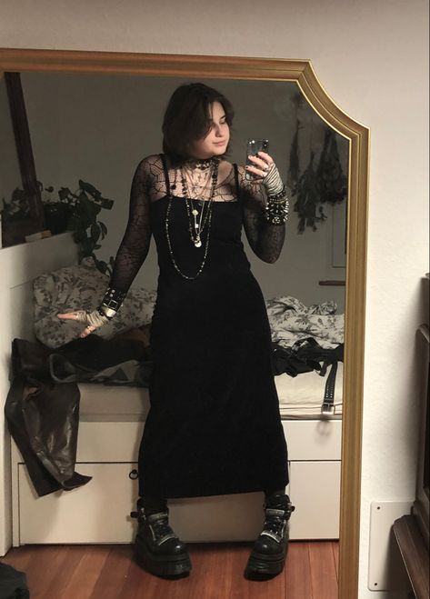 Mid Size Goth Fashion, Midsize Goth, Gothic Summer Outfits, Maximalism Jewelry, Plus Size Witchy Outfits, Goth Outfits Plus Size, Goth Aesthetic Outfit, Gothic Fits, Goth Summer Outfits