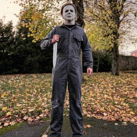 Men's Halloween Costumes, Michael Myers Costume, Diy Adult Halloween Costumes, Michael Meyers Halloween, Most Popular Halloween Costumes, Halloween Costumes For Men, Punny Halloween Costumes, Halloween Jason, Costumes For Men