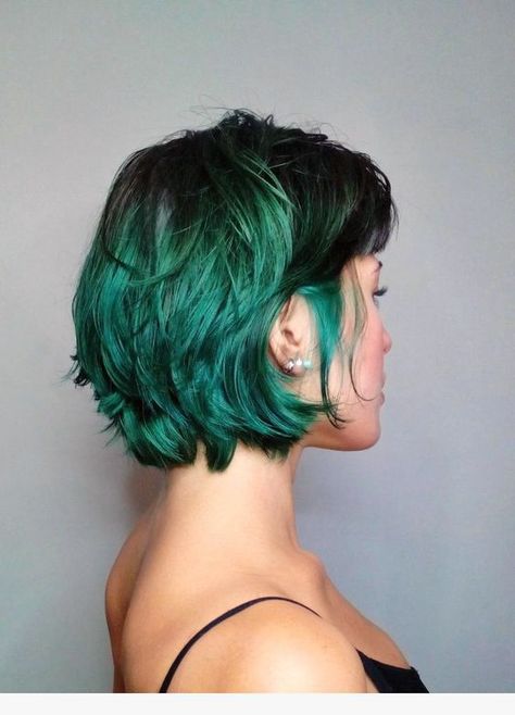 30+ Glamorous Green Hair Styles | momooze Aqua Green Hair Color, Sailor Mercury Hair, Blue And Green Hair Short, Blue And Green Hair Ombre, Aqua Green Hair, Green Hair Styles, Green Hair Ideas, Green Ombre Hair, Green Hair Ombre