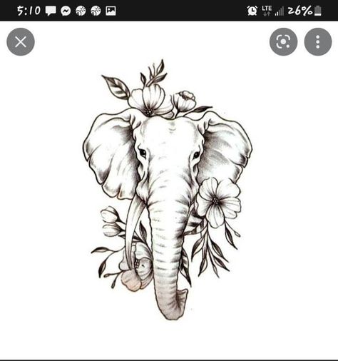 Small Elephant Tattoo, Mandala Elephant Tattoo, Elephant Tattoo Design, Mandala Elephant, Small Elephant, Elephant Tattoo, Thigh Tattoos Women, Elephant Tattoos, Tattoo Outline