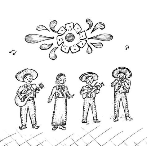 Mariachi Drawing, Female Mariachi, Take Care Of Yourself, To Draw, Drawings, Halloween, On Instagram, Instagram, Art