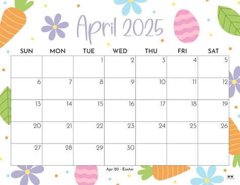 Choose from 107 different April 2025 monthly calendars perfect for planning for Easter, spring, and so much more! 100% FREE! Print from home! May 2025 Calendar, April 2025 Calendar, 2025 Calendar Printable Free, April Calender, Easter Calendar, Colorful Calendar, May Calendar, Hair Meme, April Calendar