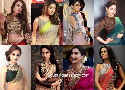 Know about blouse designs & patterns for different body types like for broad shoulders, slim figures, heavy top figure, broad shoulders etc. Blouse Designs High Neck, Different Body Types, Backless Blouse Designs, Corset Blouse, Saree Blouse Patterns, Perfect Blouse, Ladies Blouse Designs, High Neck Blouse, Backless Blouse