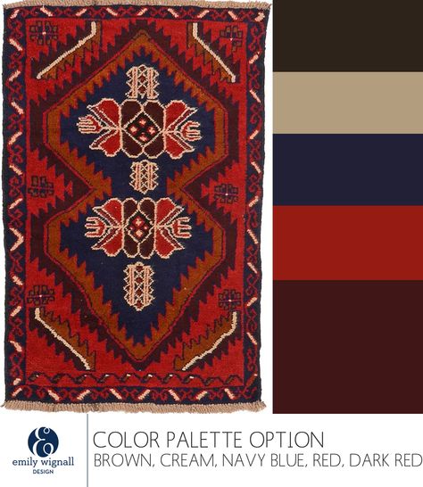 Red Blue Brown Color Palette, Russian Color Palette, Navy Red Color Palette, Persian Color Palette, Regal Color Palette, Americana Color Palette, Armenian Ornaments, Tan Color Palette, Brown And Blue Living Room