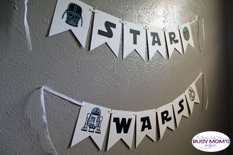 Printable Star Wars Banner Star Wars Banner, Star Wars Ideas, Star Wars Happy Birthday, Happy Birthday Star, Star Wars Activities, Star Wars Cupcakes, Happy Birthday Banner Printable, Spring Banner, Printable Star