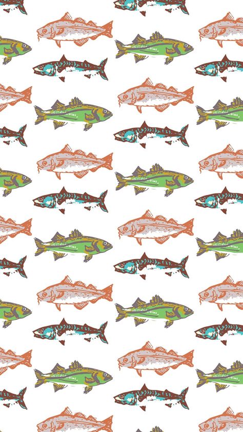 Fish pattern 🐟 Pattern Cute Wallpaper, Fishing Background Wallpapers, Fish Background Aesthetic, Fish Homescreen, Fishing Wallpaper Iphone, Fish Desktop Wallpaper, Fish Art Wallpaper, Cute Fish Wallpaper, Fish Phone Wallpaper