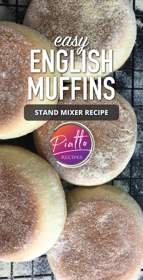 A foolproof and easy English Muffin recipe! Make it even easier by mixing and kneading the dough with a stand mixer like KitchenAid: https://www.piattorecipes.com/foolproof-easy-english-muffins-stand-mixer-bread-recipe-with-kitchenaid/

FOLLOW us for more stand mixer recipes :)

#baking #standmixer #mixer #bread #recipes Stand Mixer Recipes Breads, Easy English Muffins, Stand Mixer Bread, Kitchenaid Stand Mixer Recipes, Muffin Stand, Stand Mixer Recipes, English Muffin Bread, Egg Muffins Recipe, English Muffin Recipes