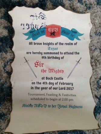 Knight Birthday Party Invitations, Castle Theme Classroom, Dragon Birthday Party Invitations, Kingdom Keepers, Knight Birthday, Knight Birthday Party, Birthday Party Invitations Diy, Ninth Birthday, Dragon Birthday Parties