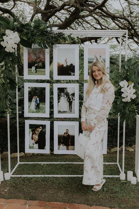 Wedding Vendors Booth, Wedding Photography Display, Wedding Photo Walls, Photography Booth, Paisley Wedding, Wedding Background Decoration, Foto Wedding, Wedding Entrance Decor, Bridal Expo