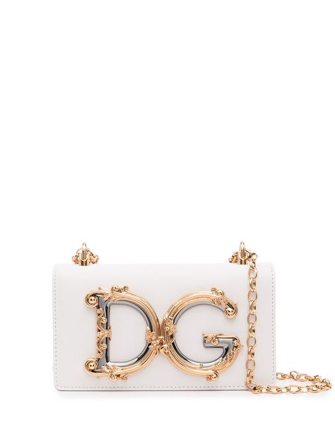 Dolce & Gabbana DG Girl box bag White Shoulder Bags, Blue Jordans, Bags Aesthetic, Bags Logo, Dolce E Gabbana, Box Bag, Girls Bags, Dolce & Gabbana, Phone Bag