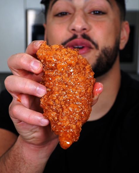 Hot Honey Recipe Chicken Tenders, Hot Honey Garlic Chicken Tenders, Gluten Free Hot Honey Chicken, Hot Honey Chicken Sauce Recipe, Hot Honey Boneless Wings, Daves Hot Chicken Tenders, Nashville Hot Honey Chicken Tenders, Hot Honey Wingstop Recipe, Hot Honey Tenders With Mac And Cheese