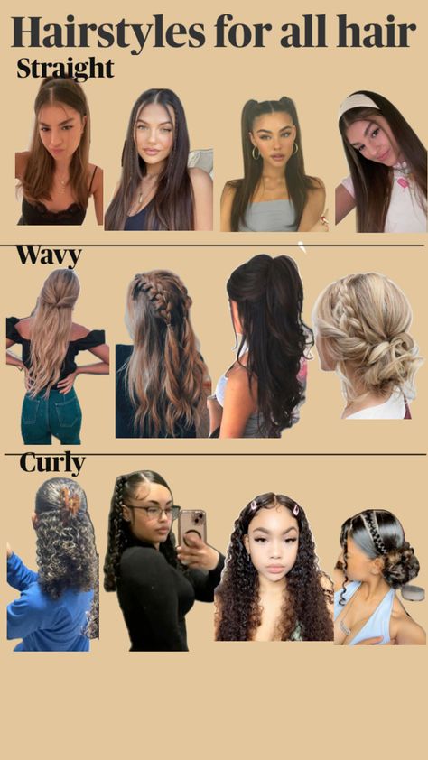 Hairstyles Wet Hair, Hairstyles With Curled Hair, Hairstyle Examples, Mixed Curly Hair, Easy Hairstyles For Thick Hair, Hair Inspiration Long, Brown Hair Inspo, Trendy Outfit Ideas, Beach Hairstyles For Long Hair