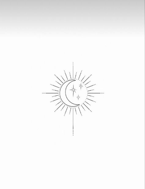 Single Line Sun And Moon Tattoo, My Sun My Moon And All My Stars, Minimal Sun And Moon Tattoo, The Sun The Moon And The Stars, Upper Arm Sun Tattoo, Star And Sun Tattoos, Lion And Sun Tattoo, Sun And Moon Fine Line Tattoo, Sonne Mond Tattoo