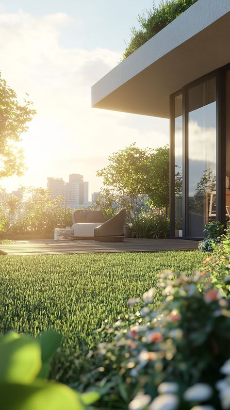 Private Rooftop Garden City Apartment Private Rooftop, Rooftop Gardens, New York Apartment, Rooftop Garden, Garden City, City Apartment, Green Space, City Photo, The City