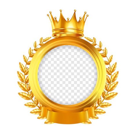 Gold round frame decorated by laurel wre... | Free Vector #Freepik #freevector #frame #design #crown #wreath Craft Beer Shop, Crown Frames, Beer Shop, Circle Logo Design, Photo Collage Design, Frame Logo, Logo Floral, Photo Frame Design, Photo Logo Design