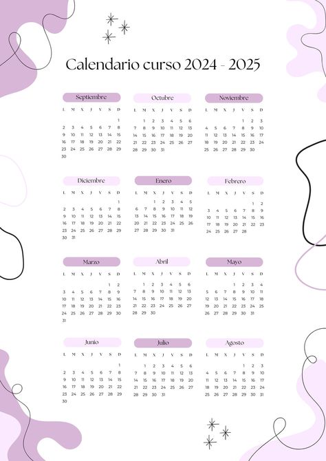 Documento Calendario escolar Aesthetic Lila - Templates by Canva Calendario Aesthetic, Resume Maker, Photo Collage Maker, Marketing Logo, Collaborative Learning, Collage Background, Background Remover, Learning Management System, Brand Management