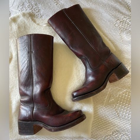 FRYE | Campus Boots 14L Vintage Frye Boots, Frye Boots Outfit How To Wear, Frye Campus Boots Outfit, Fyre Boots, Frye Boots Outfit, Fry Boots, Frye Campus Boots, Campus Boots, Autumn Boots