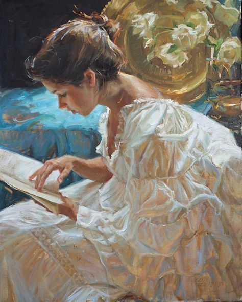 Woman In White, Woman Reading, Reading A Book, A Book, The Good, A Woman, White Dress, Couch, Reading