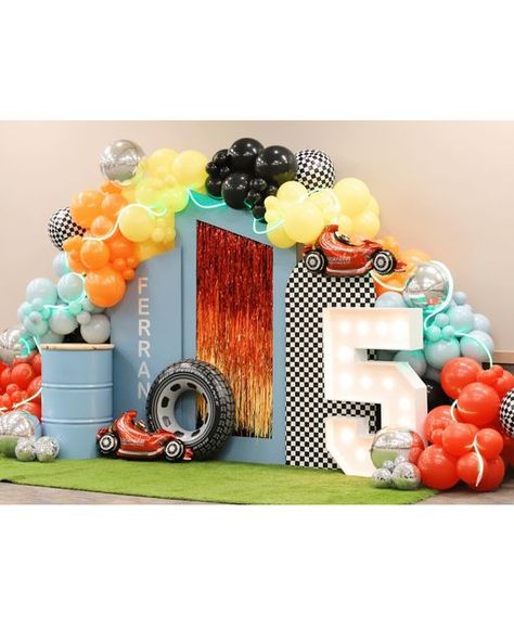 Hot Wheels Themed Birthday Party, Hot Wheels Birthday, Birthday Backdrop, Event Styling, Entertainment Center, Birthday Party Themes, Kids Party, Austin, Party Decorations