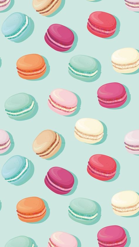 Macaron Wallpaper, Day Wallpaper Aesthetic, Valentine Wallpapers, Macaroon Wallpaper, Wallpaper Valentines, Background Valentines Day, Wallpaper Hearts, Fireplace Tv Wall Decor, Valentine Wallpaper