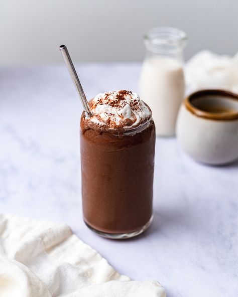 Vegan Mocha Smoothie | The Beet Coffee Breakfast Smoothie, Vegan Shortbread Cookies, Mocha Smoothie, Vegan Shortbread, Vegan Truffles, Raspberry Crumble, Vegan Coffee, Savory Treats, Vegan Whipped Cream