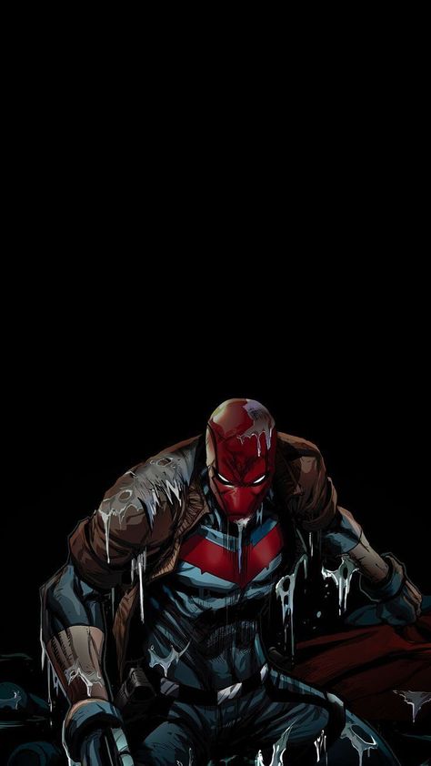 #DC #redhood #jasontodd #dccomics Red Hood Comic Wallpaper, Red Hood Wallpaper Aesthetic, The Red Hood Wallpaper, Red Hood Jason Todd Wallpaper, Jason Todd Background, Red Hood Comic Art, Red Hood Wallpaper Iphone, Red X Dc, Red Hood Aesthetic