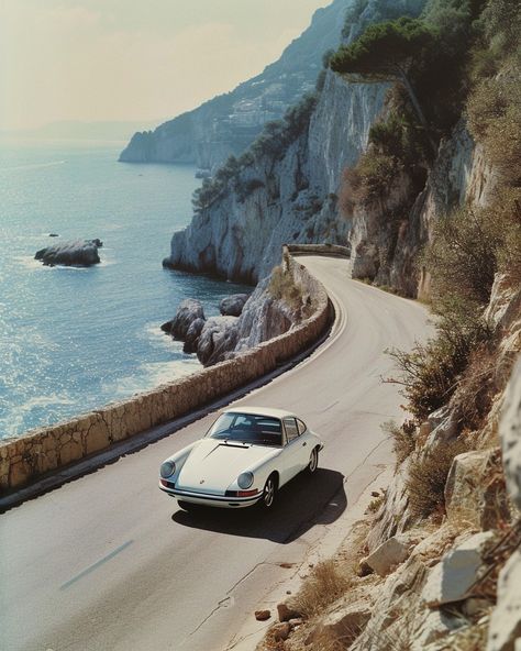 Thelma and Louise Amalfi Coast version 💫 #getawaycar Porsche Italy Aesthetic, Sept Wallpaper, Aaron Core, Amalfi Aesthetic, Amalfi Coast Aesthetic, Porsche Aesthetic, Thelma And Louise, Traveling Aesthetic, Italian Coast