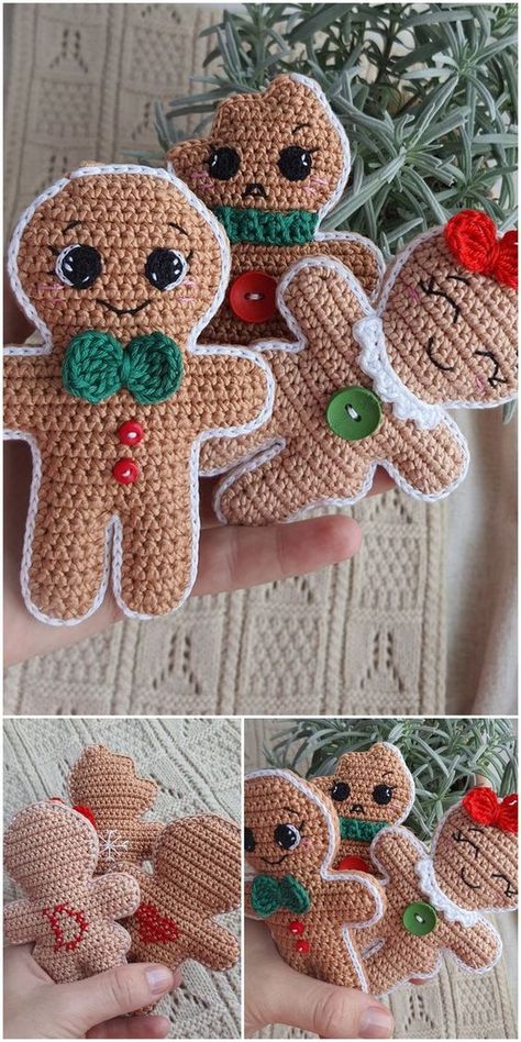 Grinch Shirt Ideas, Amigurumi Gingerbread Man, Gingerbread Man Crochet, Crochet Gingerbread Man, Gingerbread Man Free, Grinch Sweatshirt, How To Crochet For Beginners, Crochet Gingerbread, Crochet Christmas Hats