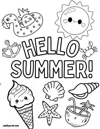 Looking for fun summer activities for kids? Grab these summer coloring pages free printable! Summer coloring sheets free printable. summer activity pages for kids.  summer coloring pages for kids. cute summer coloring pages. summer worksheets. ocean coloring pages. popsicle coloring pages. kids printable coloring pages. cute and easy coloring pages. july coloring pages. august coloring pages. beach coloring pages Cute Summer Coloring Pages, August Coloring Pages, Summer Coloring Pages Free Printable, Coloring Pages Beach, Coloring Sheets Free Printable, Summer Coloring Pages For Kids, Fun Summer Activities For Kids, Summer Coloring Sheets, Castle Coloring Page