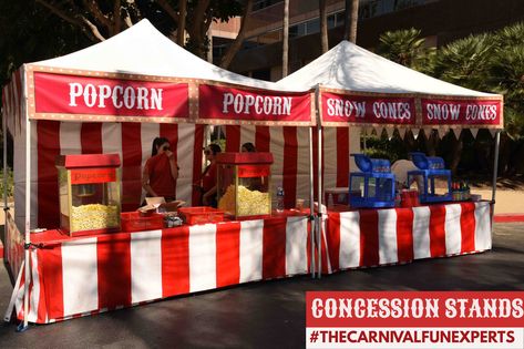 Carnival Food Decorations, Carnival Food Stalls, Carnival Booths Ideas, Teenage Carnival Party, College Carnival Ideas, Carnival Booth Ideas Diy, Pto Carnival Ideas, Food Booth Ideas For School Fair, Carnival Event Ideas