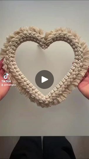 Macrame Heart, Face Book, Heart Wreath, Macrame Patterns, Macrame, Audio, Embroidery, Crochet, The Originals