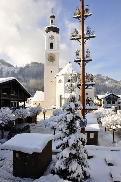 Oberaudorf (Rosenheim) BY DE Rosenheim Germany, Winter In Europe, German Word, Architectural Forms, Lighthouse Keeper, Christian World, Name Of God, Places Of Worship, Living Styles