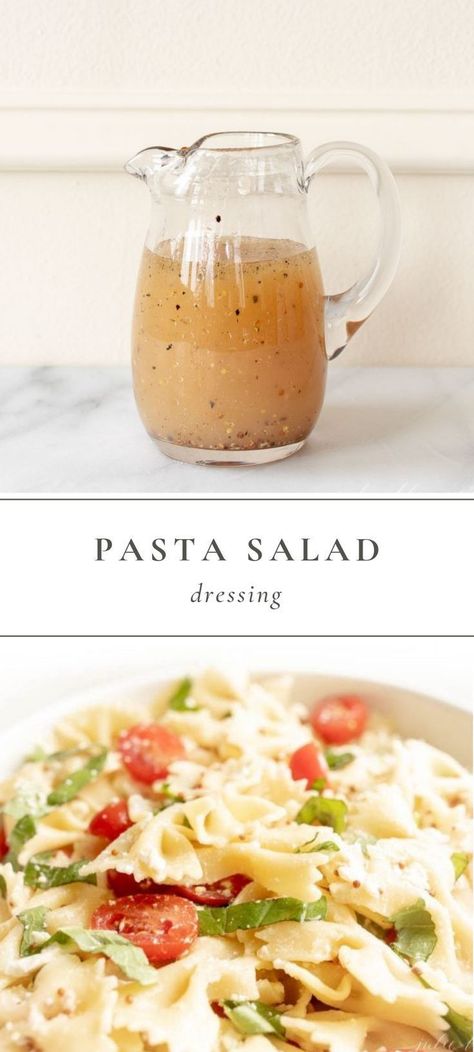 Diy Pasta Salad Dressing, Pasta Salad Dressing Recipe, Dressing Vinaigrette, Spring Pasta Salad, Homemade Pasta Salad, Caprese Pasta Salad, Pasta Salad Dressing, Caprese Pasta, Low Histamine