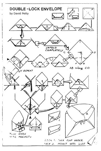 Envelope and Letter Folding: Double-Lock Envelope Folding Letters, Chinese Thread Book, Envelope Folding, Envelope Origami, Letter Folding, Book Tutorial, Origami Envelope, Envelope Lettering, Double Lock