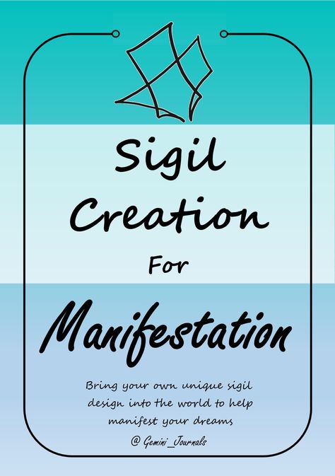 Free Sigil Design Worksheet Christian Witchcraft, Sigil Design, Witchy Business, Wiccan Symbols, Manifesting Dreams, Dark Things, Sigil Magic, Free Workbook, Trial And Error