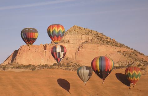 Red Rock Balloon Rally in Gallup, New Mexico New Mexico Hot Air Balloon, Mexico Hot Air Balloon, Mexico Life, High Desert Landscaping, Gallup New Mexico, Air Balloon Festival, Huff And Puff, Hot Air Balloon Festival, Balloon Festival