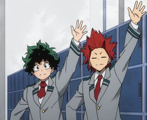 Mha Screencaps, Kirishima Eijirou, Buko No Hero Academia, Boku No Hero Academia Funny, Izu, Cute Couple Art, My Hero Academia Episodes, Funny Anime Pics, Izuku Midoriya