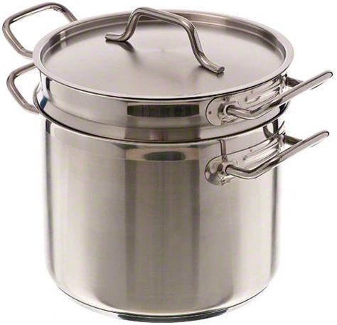 Update International (SDB-20) 20 Qt Induction Ready Stainless Steel Double Boiler w/Cover *** Learn more by visiting the image link. #cuisine Boiler Cover, Double Broiler, Double Boilers, Electric Toaster, Induction Range, Kitchen Company, Double Boiler, Espresso Makers, Cookware Sets