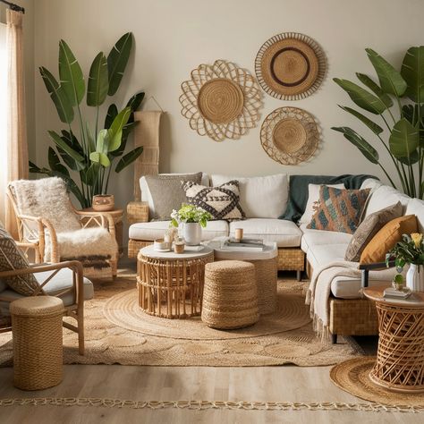 Boho House Interior💖💖💖 Apartment Aesthetic Boho, Bali Interior Design Inspiration, Boho House Interior, Bali Interior Design, Cozy Boho Living Room, Boho Style Interior, Scandi Boho, Apartment Aesthetic, Boho Theme